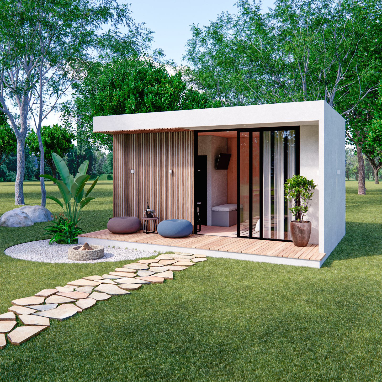 Chalé Loft Urban com Laje seca