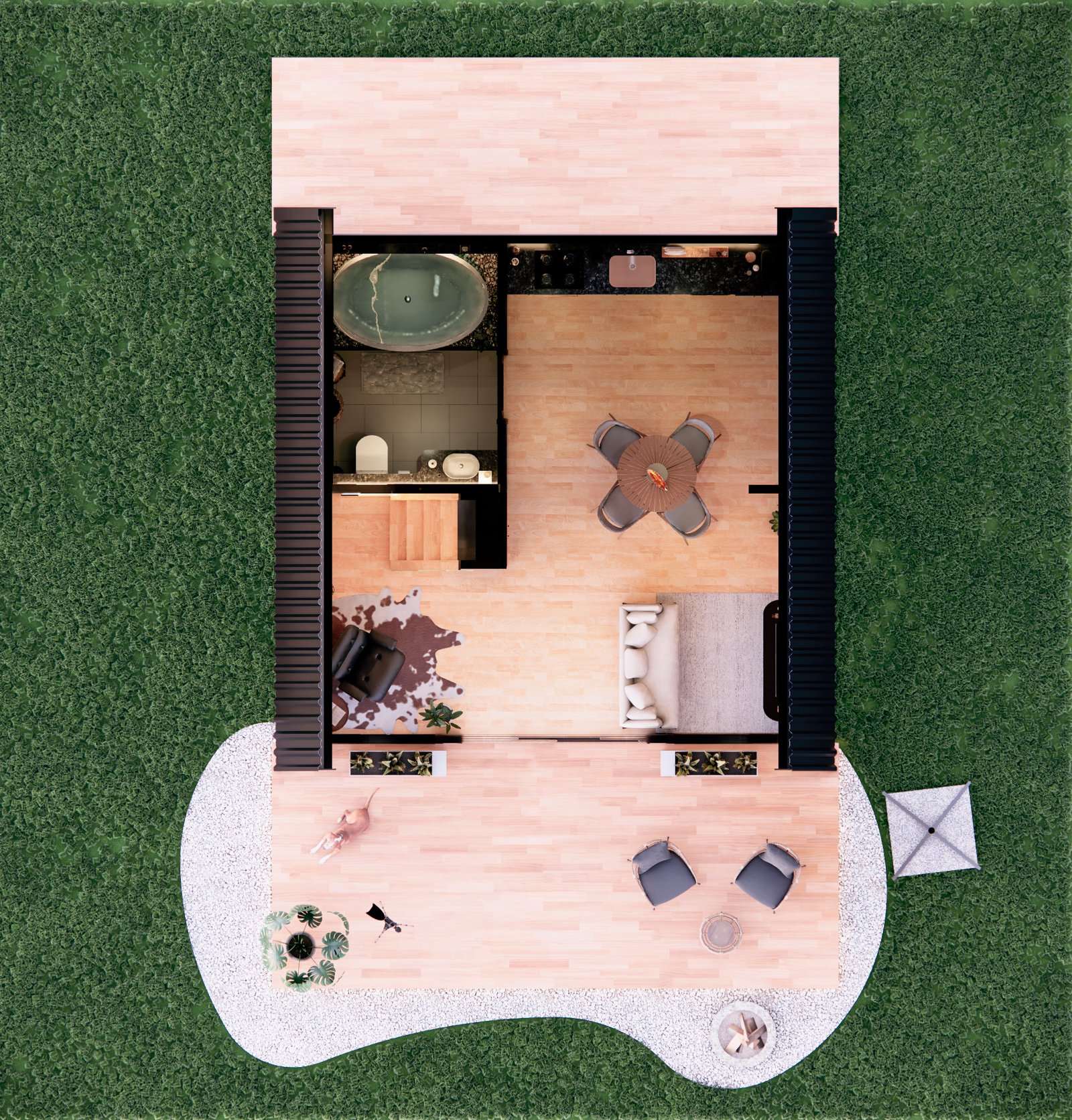 Miniatura 11 de Cabana Nature – 1 Quarto